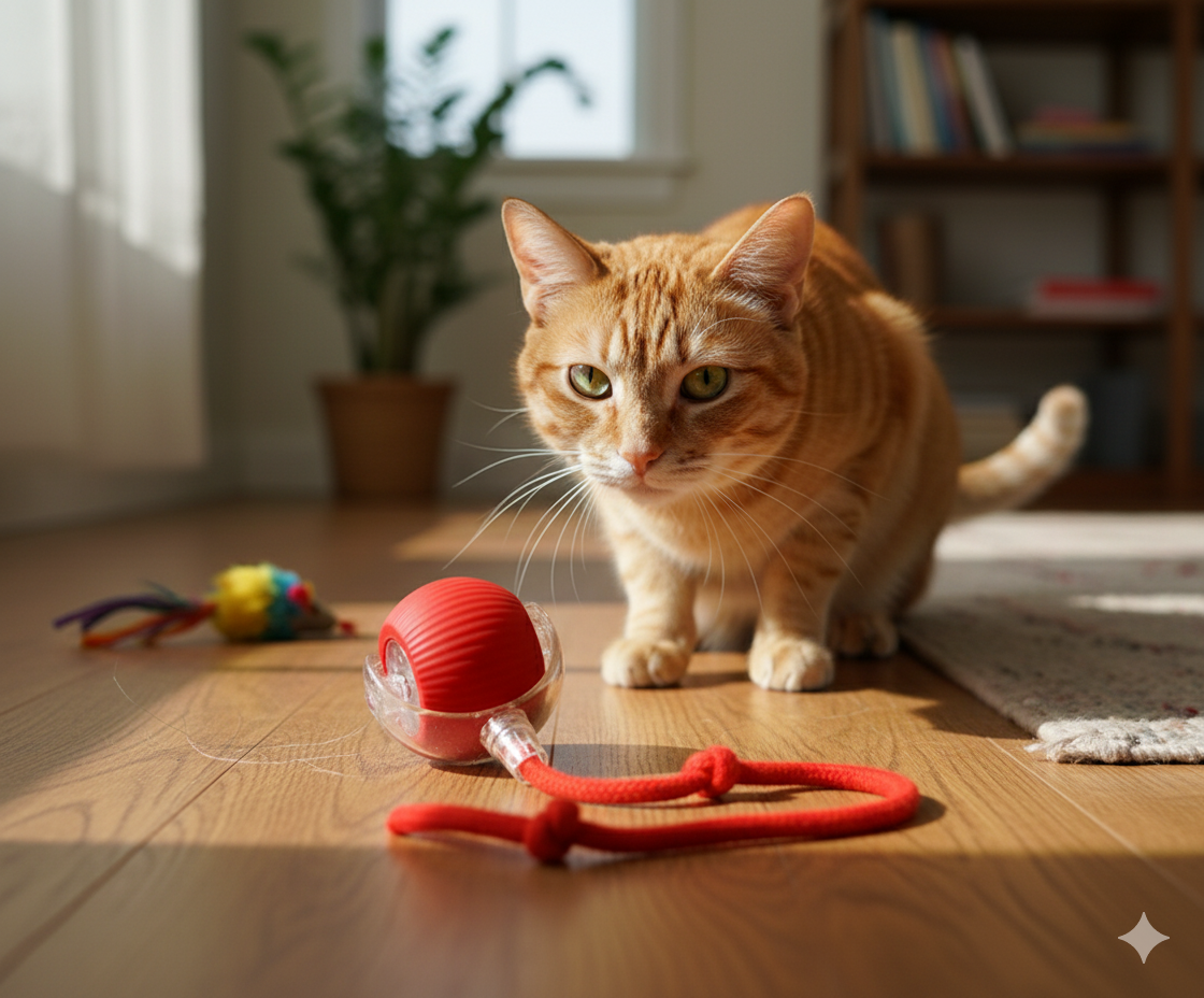 Chirp & Chase: The Ultimate Cat Toy Ball - Panda Bossino