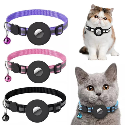 Glow‑Reflect AirTag Carrier for Dogs & Cats - Panda Bossino