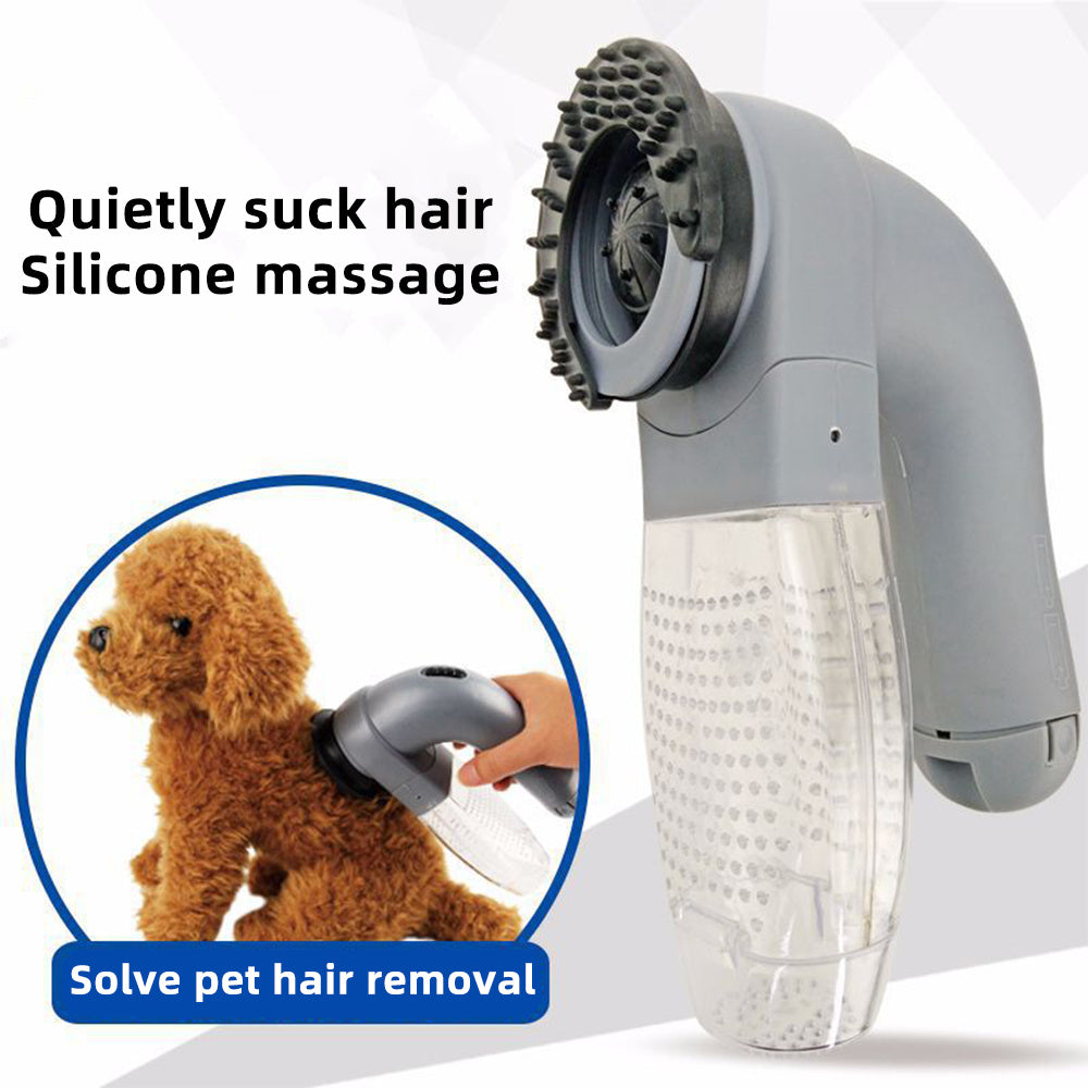 Tangle‑Free Grooming Bliss: Fur Vacuum & Massager - Panda Bossino